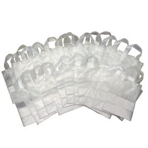 Uline 30 Count Clear Frosted Party Bags/Gift Bags (NEW)